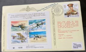 RAF WW2 Air Cmdre S.C. Widdows CB DFC signed JSF 1 75th ann of the Formation of the Royal Corps