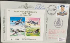 RAF WW2 Wg Cdr R.T. Doe DSO DFC signed JSF 17 RAF Binbrook Open Day 22 Aug 1987 RAF FDC. Good