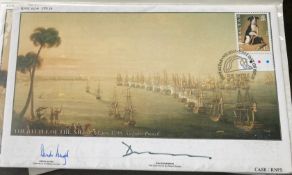 Royal Navy Derek Hayes and David Shannon signed RNSC 6(24) The Battle of the Nile 1 Aug 1798,