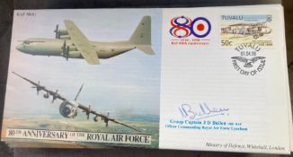 RAF Grp Capt J.D. Bullen signed JS(CC)46 RAF 80(6) 80th ann of the RAF 01.04.98 RAF FDC. Good