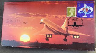 Concorde Flown Capt Keith Barton signed 30th ann of Concorde Filton Bristol 2 Mar 1999 Concorde FDC,