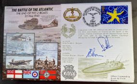 WW2 John Pudifort and Norman Bourne signed JS/50/43/6 The Battle of the Atlantic The End of the U-