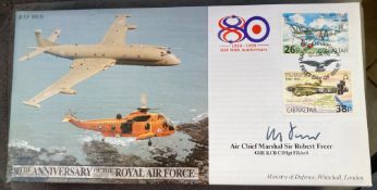 RAF Air Chief Marshal Sir Robert Freer signed JS(CC)44 RAF 80(4) 80th ann of the RAF 01.04.98 RAF