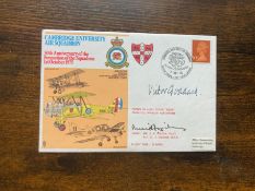 Great War vet AM Sir Victor Goddard +1 signed Cambridge University Air Sqn 50th Ann of the formation