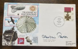 WW2 Brig A Pearson DSO MC signed Training at Ringway Airborne Forces RAF cover. Good condition. We