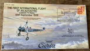RAF The First International Flight of an Autogyro London to Paris 18 Sept 1928 COF 24 - 1928 cover