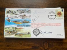 RAF Flown Jim Cooksey, Geoff Worrall and Roy Blundell signed 55th ann Gloster G41 Meteor first