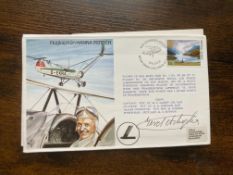 Luftwaffe pilot Gerd Achgelis signed RAF Flown Flugkapitan Hanna Reitsch signed cover RAF