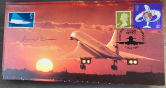 Concorde Flown Handel Davies CB signed 30th ann of Concorde Filton Bristol 2 Mar 1999 Concorde
