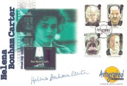 Actor Helena Bonham Carter signed 1997 Horror official FDC Autographed Editions. Helena Bonham