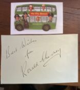 On The Buses Ronald Chesney signed vintage Autograph album page. Chesney and Wolfe, were a British