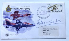 WW2 Battle of Britain Sir Douglas Bader DSO DFC signed 1968 RAF 50th Ann cover. Douglas Bader (