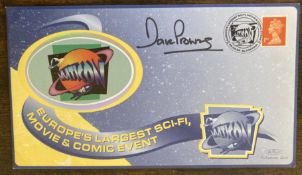 Star Wars Darth Vadar Dave Prowse signed 1998 Multicon Sci-Fi Show FDC. He was one of the guests