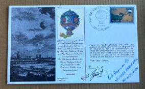 WW2 RARE Wg Cdr E Shipman AFC Dunkirk Battle Britain signed RAF Cover. Also signed by BOB pilot