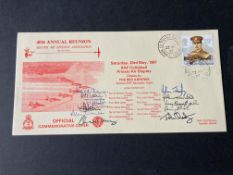 RAF Coltishall Private air display Red Arrows Signed by 9 Red Arrow Pilots RARE. 23 My 87 Coltishall