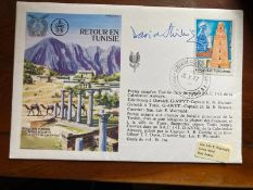 WW2 David Stirling Founder of the SAS signed RAF Escaping cover Colditz POW. Lieutenant-Colonel
