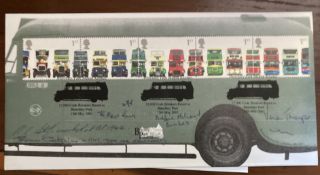 WW2 5 Bletchley Park WW2 codebreakers ultra rare 2001 official Buses FDC. QE2 Great Britain 