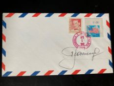 Cosmonaut Alexi Leonov First Space Walk 1965 signed US FDC PM Titiusville FL Astro STA Apr 5,