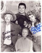 Buddy Elsen and Donna Douglas - Beverly Hill Billies signed 10x8inch black and white photo.