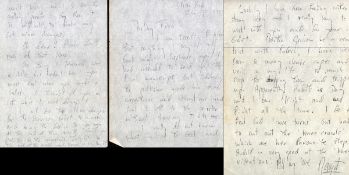 Margot Fonteyn 3 page letter to Sir Frederick Ashton concerning her new book content displeasing