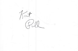 Kurt Fuller signed 6x4inch white card.