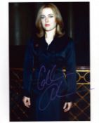 Gillian Anderson - x-files signed 10x8inch colour photo.
