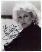 Jamie Lee-Curtis signed 10x8inch black and white photo.