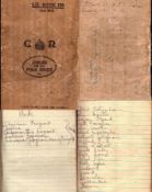 Sir Frederick Ashton personally owned handwritten notebook on ballet matters over 15 pages.