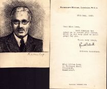 Lord Kemsley signed sketchm