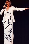Barbra Streisand signed 10x8inch colour photo.