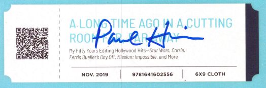 Paul Hirsrch signed promotional bookmark.