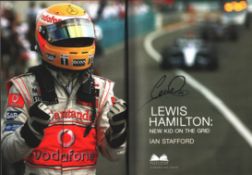 Lewis Hamilton signed: New Kid on The Grid. Hardback book.