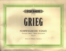 Grieg, Norwegian Dances, Opus 35 music book. Paperback.