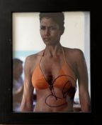 Halle Berry signed and framed colour photograph as Jinx from the 2002 James Bond film Die Another