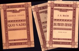 Collection of 3 vintage music scores published by London Novello & Co ltd. George Dyson's 