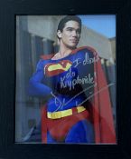 Dean Cain signed and framed colour photograph as Superman from the 1990s television series Lois &