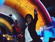 Jeff Lynne from Electric Light Orchestra signed colour 11x14 photo. Some damage.
