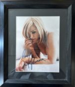 Madonna signed and framed colour photograph.