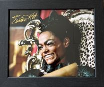Eartha Kitt signed and framed colour photograph as Catwoman from the 1960s Batman television series.