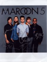 Maroon 5 signed colour 8x10 photo,