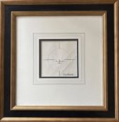Framed artwork of Fokker Wulf 190 in gyro graphic titled 