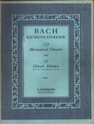 Bach Riemenschneider music book. Paperback.