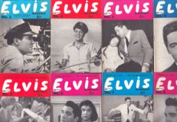 The Elvis Monthly magazines published in 1960s. Vol 1 - 12. Collection of 17 magazines.