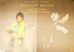 Ronnie Wood signed poster photo.