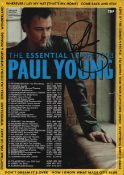Paul Young signed 8x6inch theatre flyer.