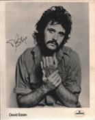 David Essex signed 10x8inch black and white promo photo.