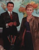 William Gaunt and Alexandra Bastedo signed 10x8inch Champions colour photo.