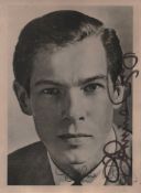 Johnny Ray signed 7x5inch vintage black and white photo.