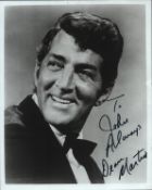 Dean Martin signed 10x8inch black and white photo. Dedicated.