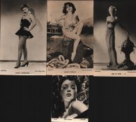 Film collection 4, unsigned vintage black and white promo photos include Joan Collins, Linda